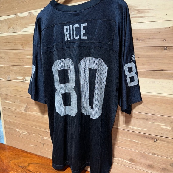 VTG Men’s Adidas Jerry Rice #80 Oakland Raiders NFL Football Jersey 3XL XXXL - Picture 3 of 9